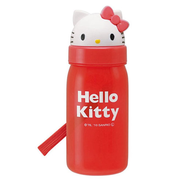 헬로키티 페이스 빨대 물통350ml