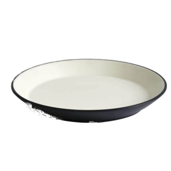 블랙앤화이트 투톤 멜라민 접시 1호