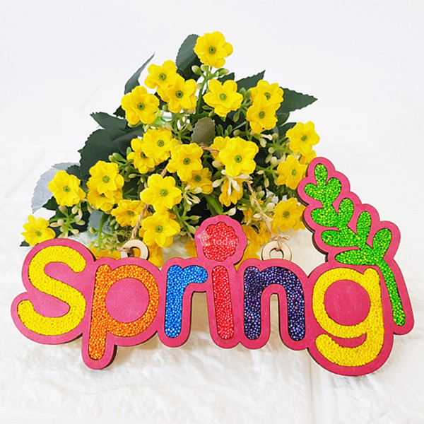 (TD) 클레이 우드 레터링 (SPRING) - 1인세트