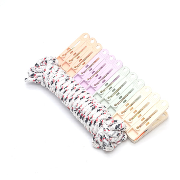 빨래줄 5m 실내 여행용 빨랫줄 집게 건조대줄