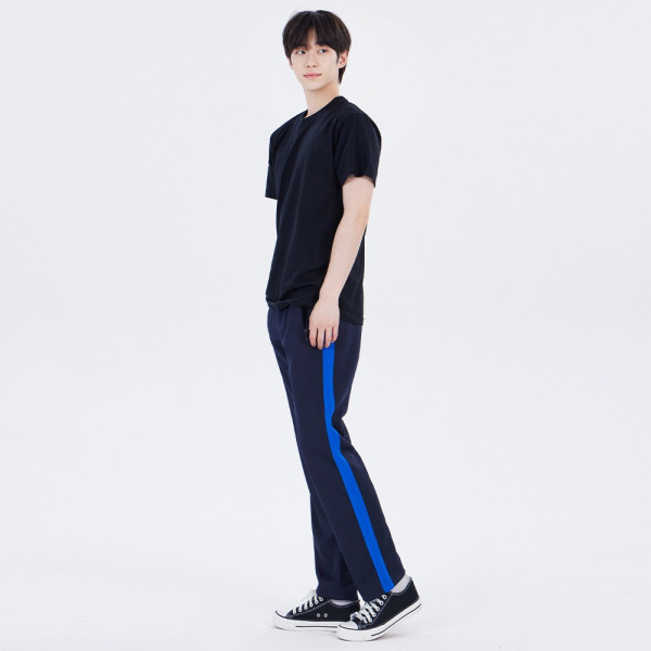 국내생산 굵은 한줄 네이비 블루라인 츄리닝 교복몰