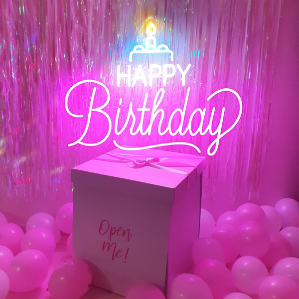 생일파티 파티 행사 LED네온 네온 네온사인 간판 주문제작 오픈선물