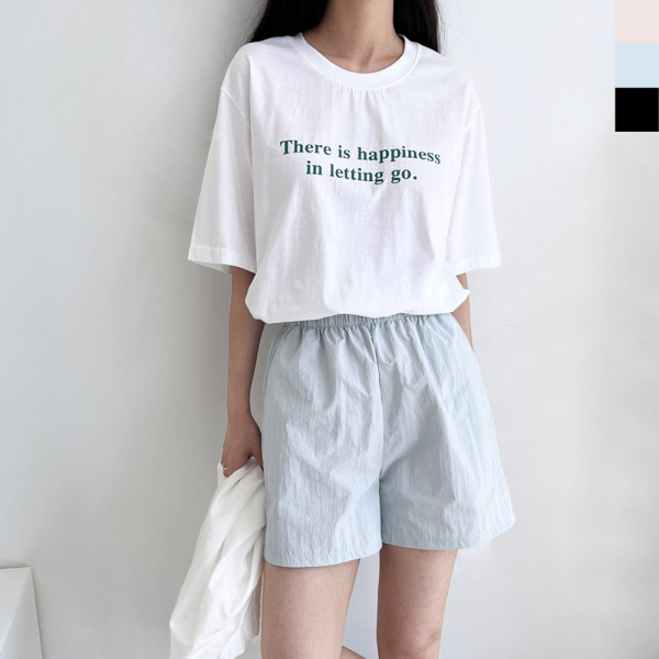 KYI 80134 여자 바스락 밴딩반바지