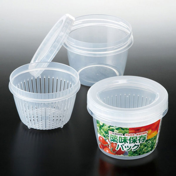 일본 나카야 원형 채반 캐니스터파채반 500ml
