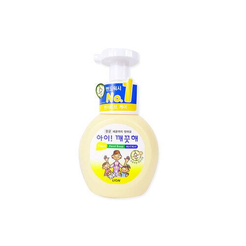아이깨끗해용기 250ml 파우더향 유아핸드워시 핸드워시 거품비누 손세정제