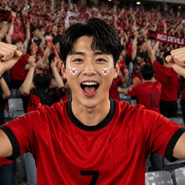 붙이는 태극기 간편하게 붙이는 경기 시즌에 활용하기 좋은 스티커 BM-531
