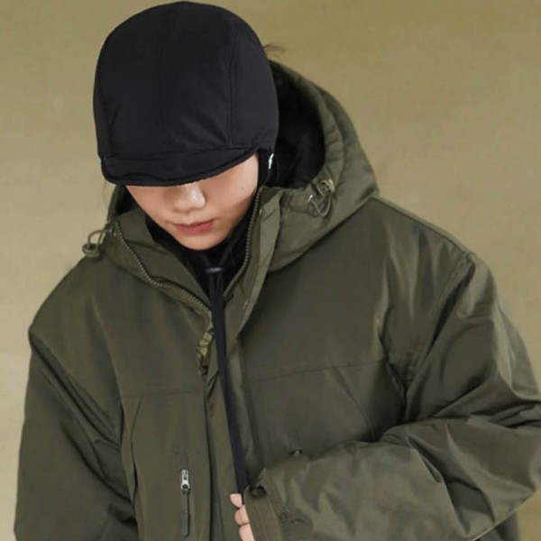 파일럿 남자 패딩 모자 귀돌이 숏캡 군고구마 강풍 턱끈조절 뛰어난 보온성 윈터