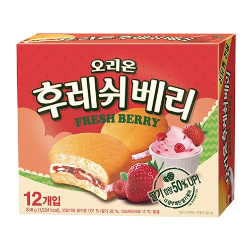 오리온 후레쉬베리 12P 336g