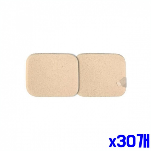 부드러운 사각분첩 2P 53x43mm x30개 스폰지 소품