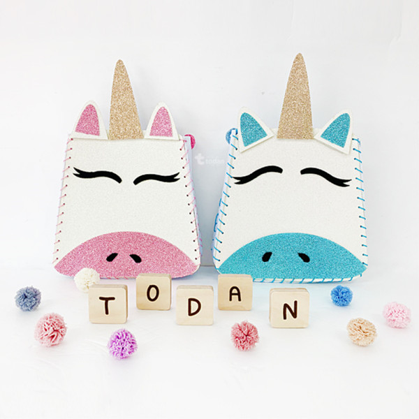 (TD) 펠트 반짝이 유니콘 가방 만들기 (랜덤발송)