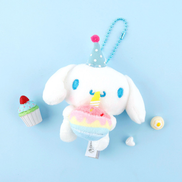 산리오 시나모롤 생일케이크 가방고리 8cm