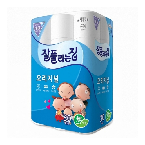 미래생활 잘풀리는집 오리지널 화장지 27m 30롤 3겹