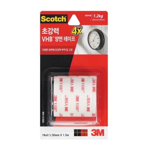 3M VHB 양면 마운팅테이프 5515 50mm 1 5m 박스 24개