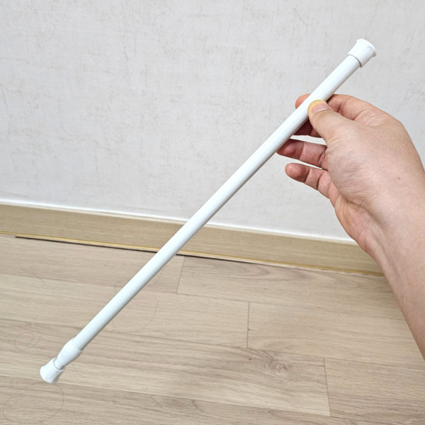 압축 길이조절 옷장 커튼 옷걸이 봉 40cm