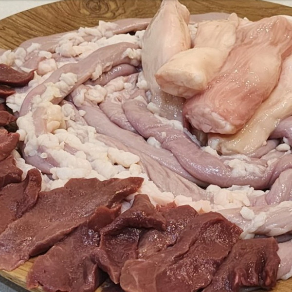 한우 곱창 대창 염통 세트 1kg