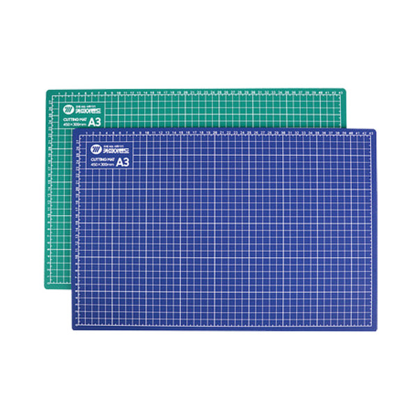 A3 PVC 데스크 커팅매트 고무패드 450x300mm 녹색