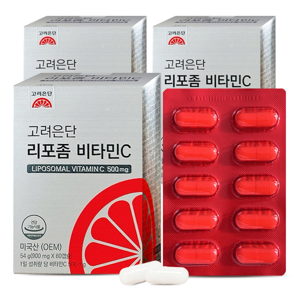 고려은단 리포좀 비타민C 900mg 60캡슐 3개 6개월분