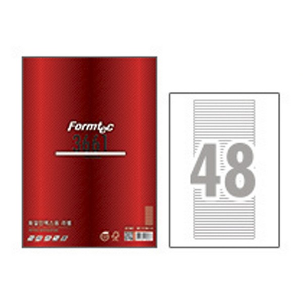 라벨지 파일 인덱스용 48칸 20매 LQ-3661 폼텍