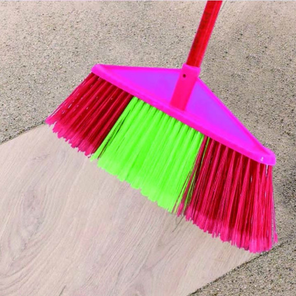 마당청소 학교 병원 사무실 실외 롱 빗자루