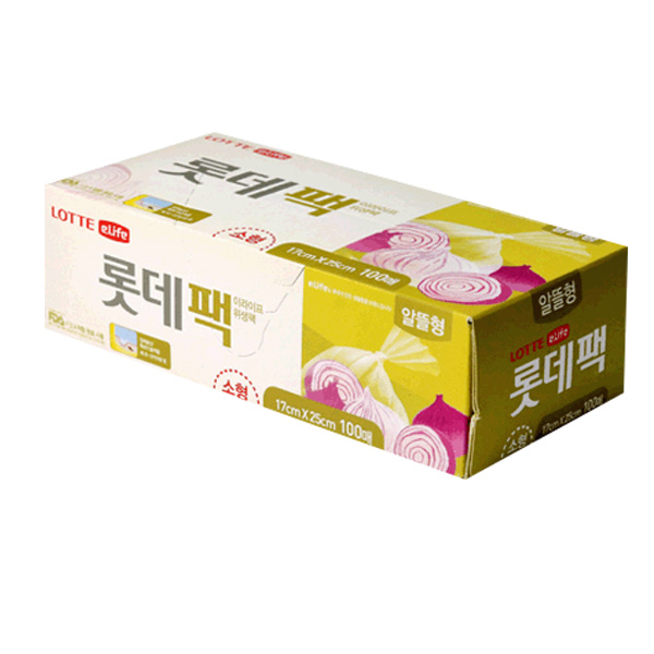 롯데팩(알뜰형)17x25x100매