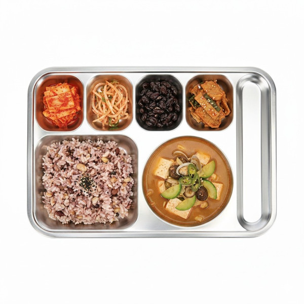 4찬 수저 스텐식판
