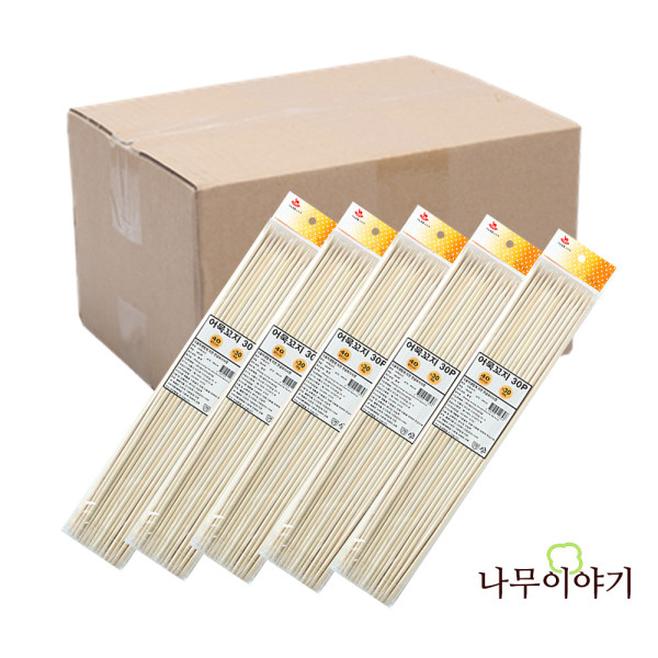 나무이야기 오뎅꽂이 40cm x 30P, 100매입