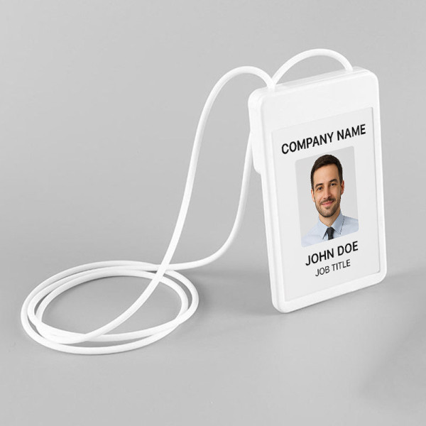 목걸이형 실리콘 사원증 카드 케이스 ID카드용 S13373
