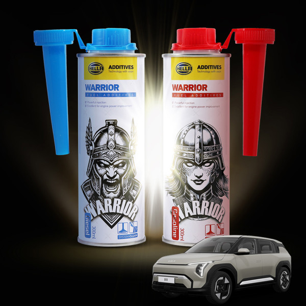 EV3 가솔린,디젤 프리미엄 연비향상 헬라 워리어 연료첨가제 300ML