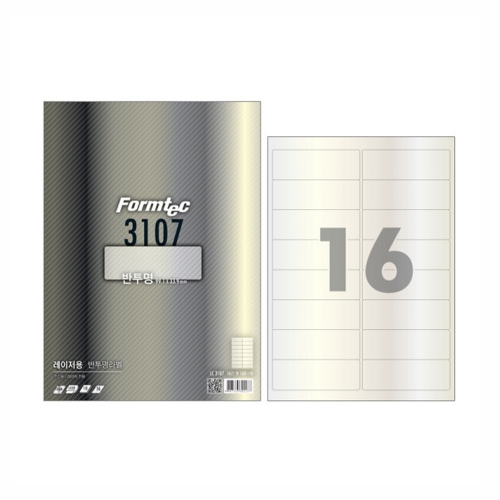 폼텍 라벨지 LC 3107 16칸 반투명