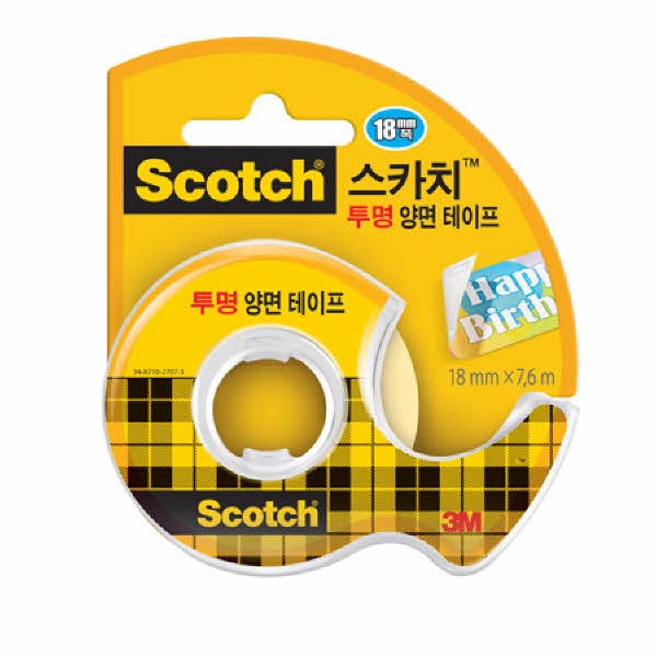 3M 스카치투명양면테이프 237(18mmx7.6M)