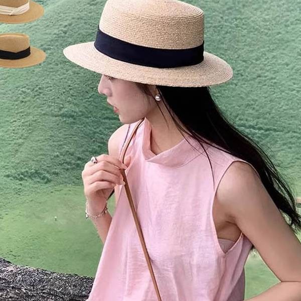베이직 디자인 코디 통기성 여름 휴양지 데일리 캐주얼 스타일 심플한 모자 여행 작업