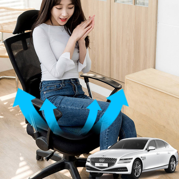 올뉴G80 시원한쿨링팬 메쉬 쿨링방석 호환