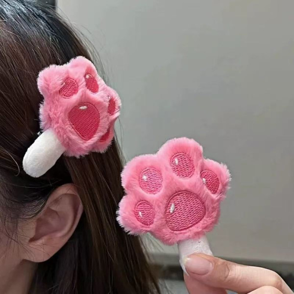 고양이 발바닥 꾹꾹이 집게핀 머리핀 헤어집게핀 헤어클립 머리집게 털집게핀 팝시클