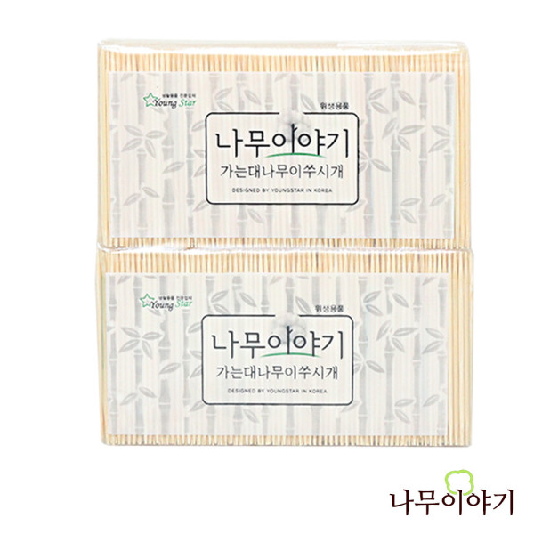 나무이야기 가는 대나무 이쑤기개 2000P