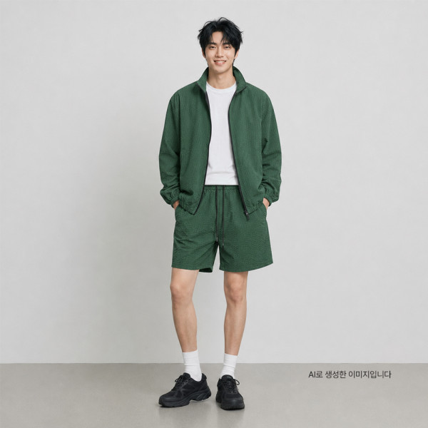GSS 1021M 남자 시어서커 쿨 썸머 바람막이 자켓 점퍼