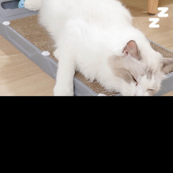 코너 벽면형 스크래쳐 숨숨집 옆이나 소파 옆에 두면 딱 좋은 L자 고양이 장난감 캣타워