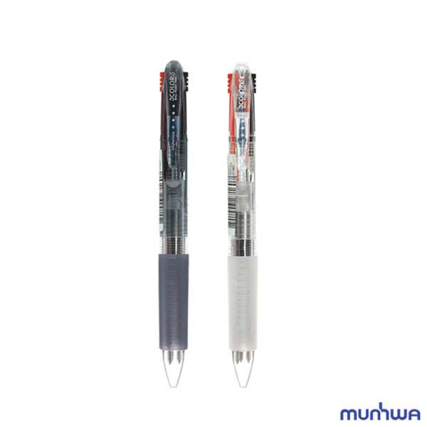 문화 3색 볼펜 S 0.7mm 6개입