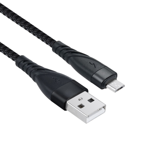 안드로이드 USB-A Micro 5Pin 케이블 고속충전 블랙 1M
