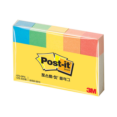 3M)포스트-잇 플래그(종이/670-5PN)