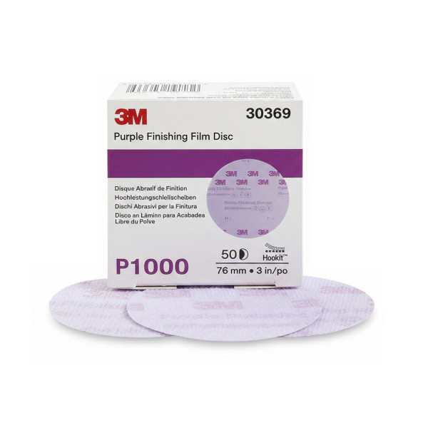 3M 260L P1000 퍼플 피니싱 필름디스크 76mm 50매 샌더