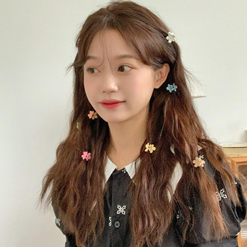 플라워 꽃 미니 집게핀 9종 세트