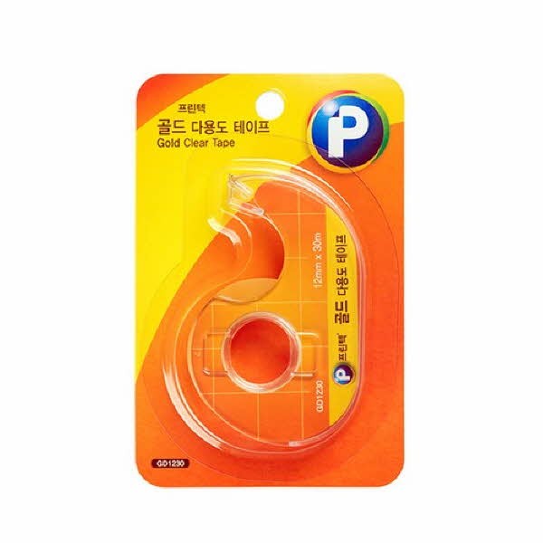 프린텍 GD1230 골드다용도테이프ㅡ디스펜서(12 x 30)