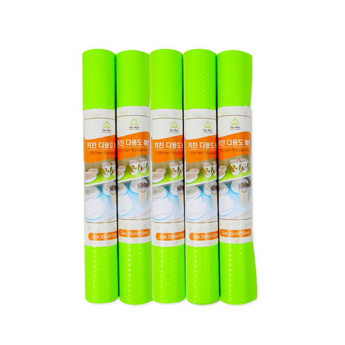 키친 다용도매트30cmX150cm 그린 5개 주방매트 잘라쓰는매트 키친매트