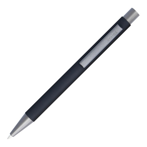 온라인 소프트 메탈 볼펜 퓨어블랙 21730