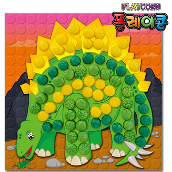 (PL) 플레이콘 모자이크공룡(스테고사우루스)