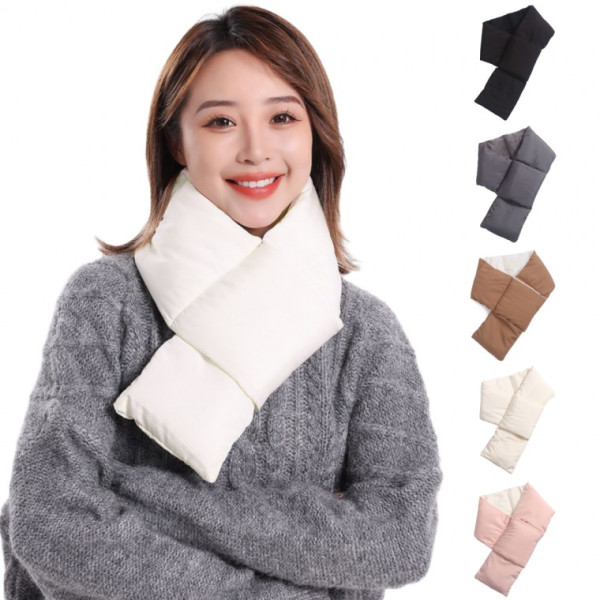 TLGO패딩 목도리 남녀공용 방한 머플러 경량 넥워머 겨울 패딩목도리(개별스트링백 )