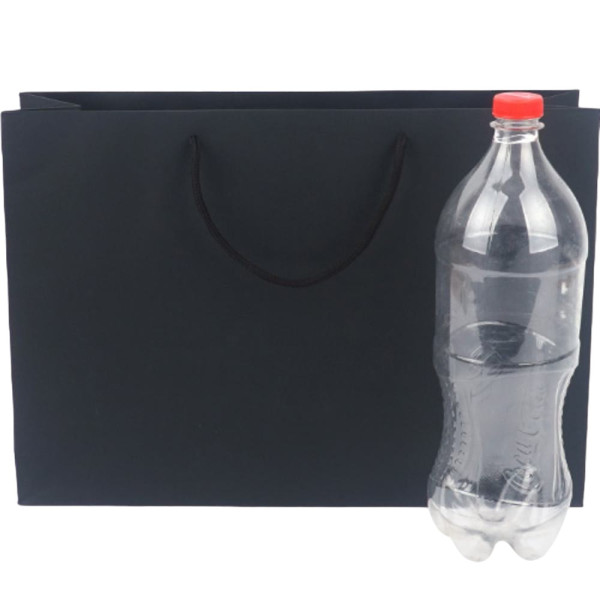 대형 직사각 블랙 쇼핑백 40x28cm