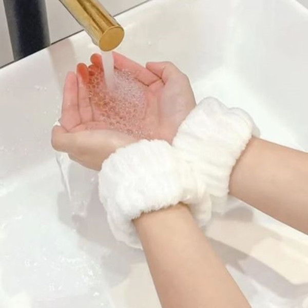 세안 손목밴드 머리끈 물흐름 방지 스트랩 소매 보호