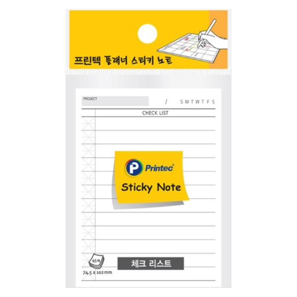 플래너스티키노트 체크리스트 PL74C(74.5x102mm45매)