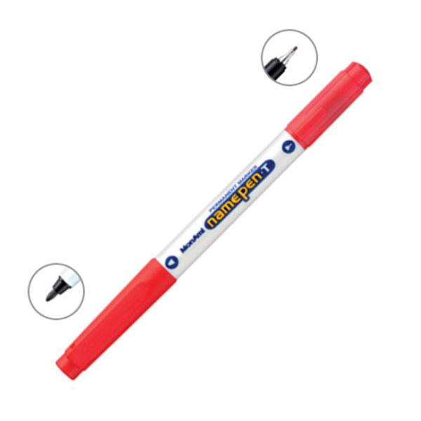 모나미)네임펜T(0.4mm/0.7mm/적)-다스(12개입)